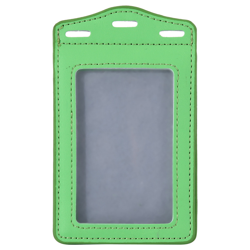 Jinbeisi chuangka tarjeta de trabajo cubierta de la tarjeta de autobús PU multifuncional cubierta de cuero Certificado conjunto de permiso de trabajo bancario