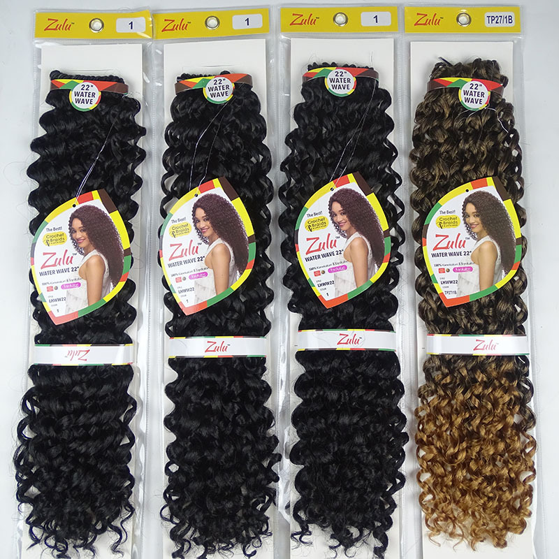 Peluca de Cabello Largo y Rizado Africano Europeo, Trenzas de Ganchillo, Estilo Passion Twist, 22 Pulgadas