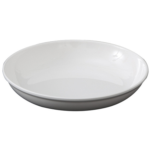 A5 melamine white round deep plate soup plate restaurant hotel commercial imitation porcelain plastic double ear abalone plate stir-fry plate 