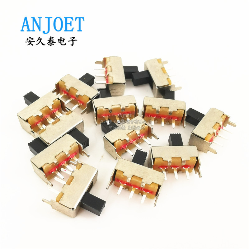 Ss12F44 Toggle Switch Handle Height 3/4/5/6mm Ss12F44G5 G4 G3 Three-Pin Single-Pole Double-Throw Switch