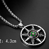 Necklace stainless steel hip-hop style, pendant, accessory, sweater, chain