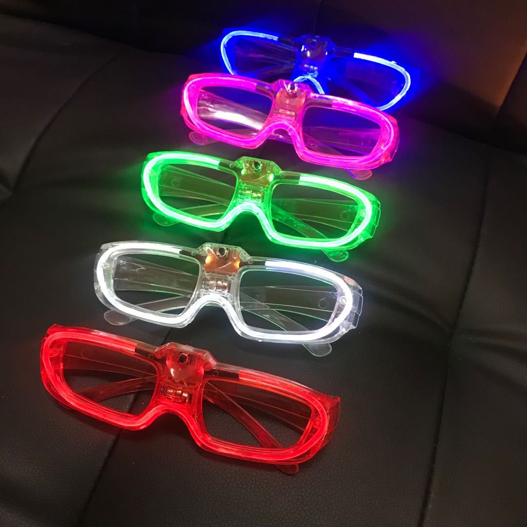 Gafas LED de Persiana de Plástico ABS con Tres Modos de Parpadeo para Fiestas y Bares image 17