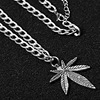 Necklace stainless steel hip-hop style, pendant, accessory, sweater, chain