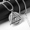 Necklace stainless steel hip-hop style, pendant, accessory, sweater, chain