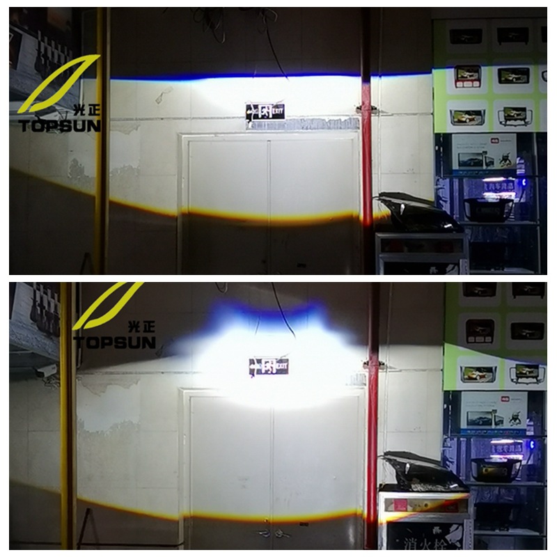 Lentes de luz dual LED 2.5 pulgadas adecuadas para Ma6 amarillo limón verde transformación de una lámpara de niebla impermeable