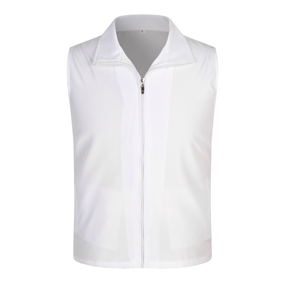 Chaleco compuesto de terciopelo de goma logotipo personalizado supermercado bienestar público publicidad camisa ropa de trabajo personalizada chaleco al por mayor