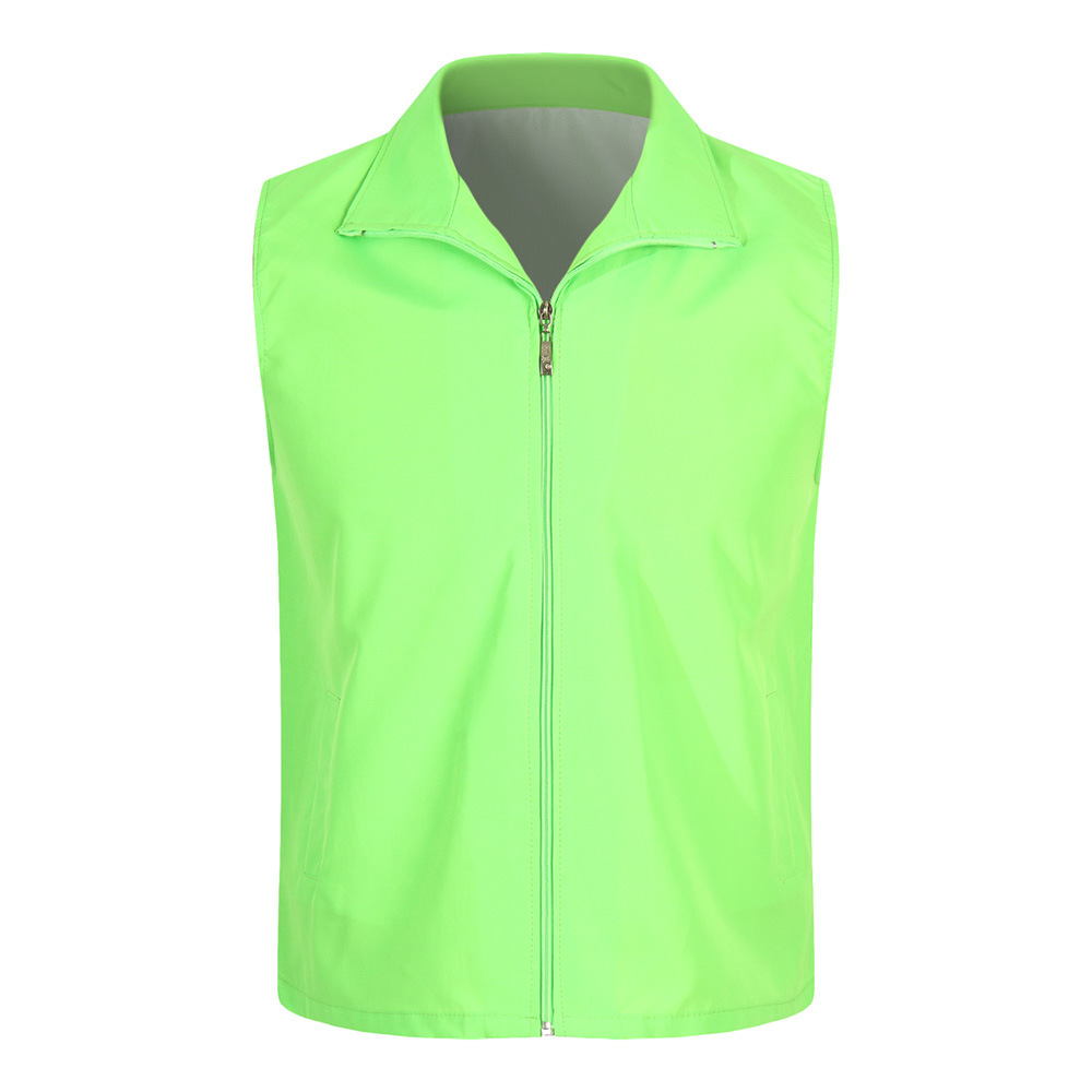 Chaleco compuesto de terciopelo de goma logotipo personalizado supermercado bienestar público publicidad camisa ropa de trabajo personalizada chaleco al por mayor