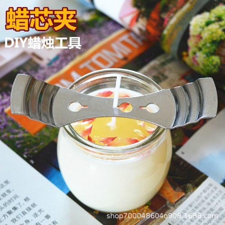 Vela mecha traje DIY aromaterapia combinación 100 unidades + 100 pegatinas 1 titular