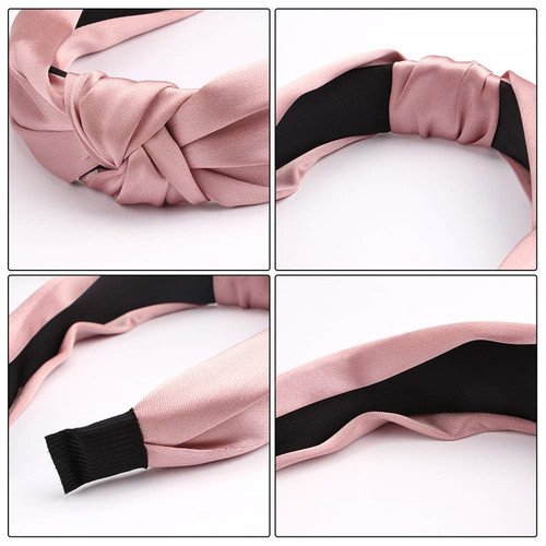 Three-state retro satin headband women's hair accessories wholesale European and American knotted hair headband hairband simple hairpin head accessories