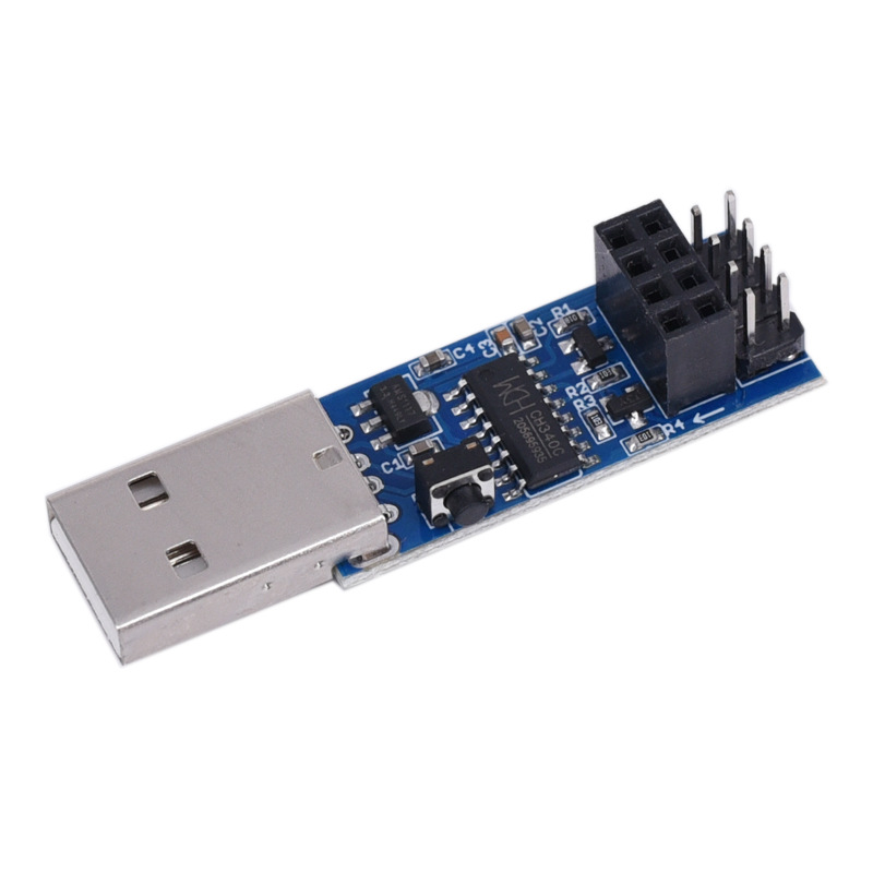 CH340C下载烧录器ESP8266 ESP-01 ESP-01S WIFI模块下载器 调试器