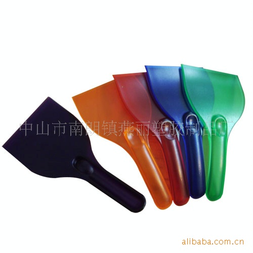 中山厂家供应ABS塑料冰刮铲冰器有透明可做透明有色有现成模具