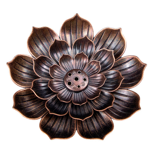 Rising Lotus Porous Thread Incense Burner Home Antique Incense Plate for Buddha Incense Holder Indoor Incense Lotus Incense Holder