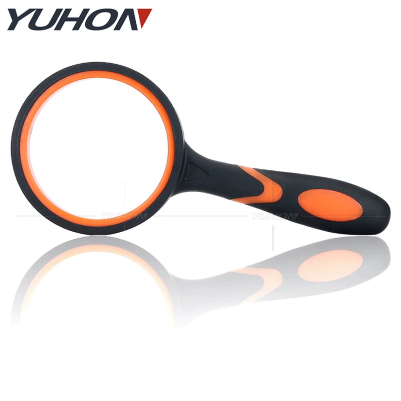 Внешняя торговля трансграничная электронная коммерция взрывы Подарки Деятельность компании продвижение 8 раз двухцветная резиновая ручка с защитой от падения увеличительное стекло