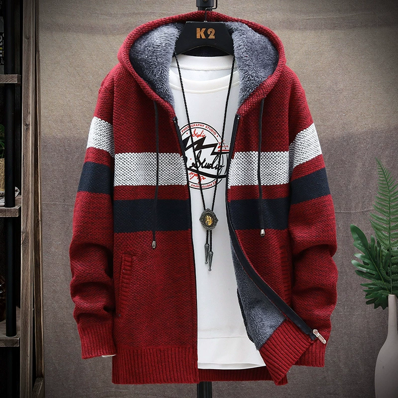 Demi-season knitted sweater, cardigan, baseball shirt, jacket