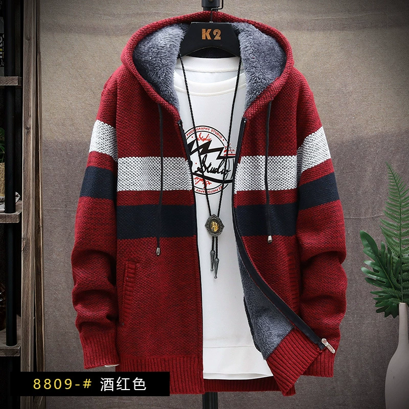 Demi-season knitted sweater, cardigan, baseball shirt, jacket