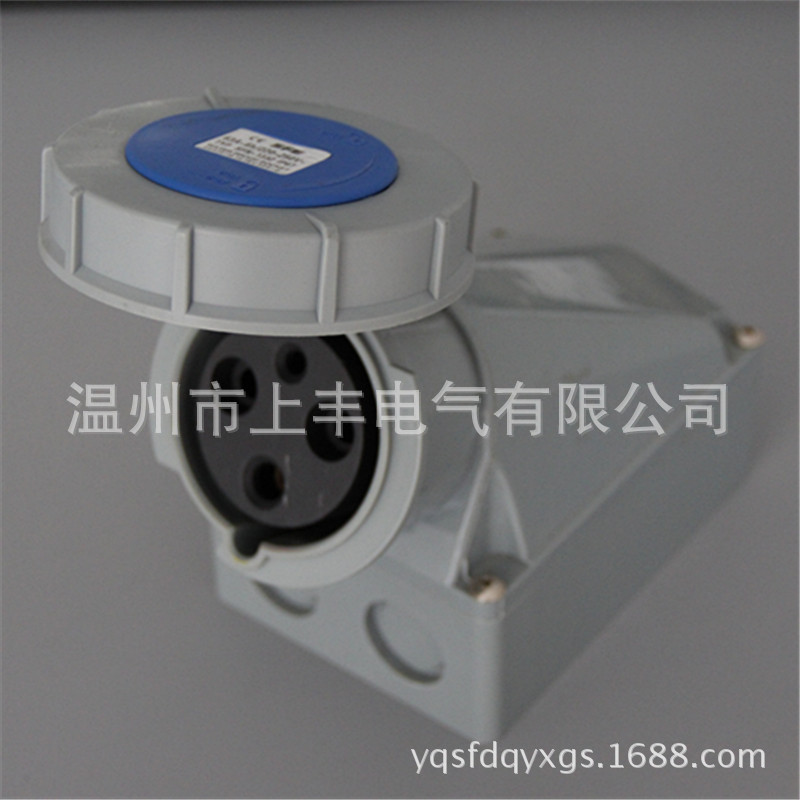 SFE温州上丰新型工业防水明装插座 63A/3P/220V/IP67  SFN-1332