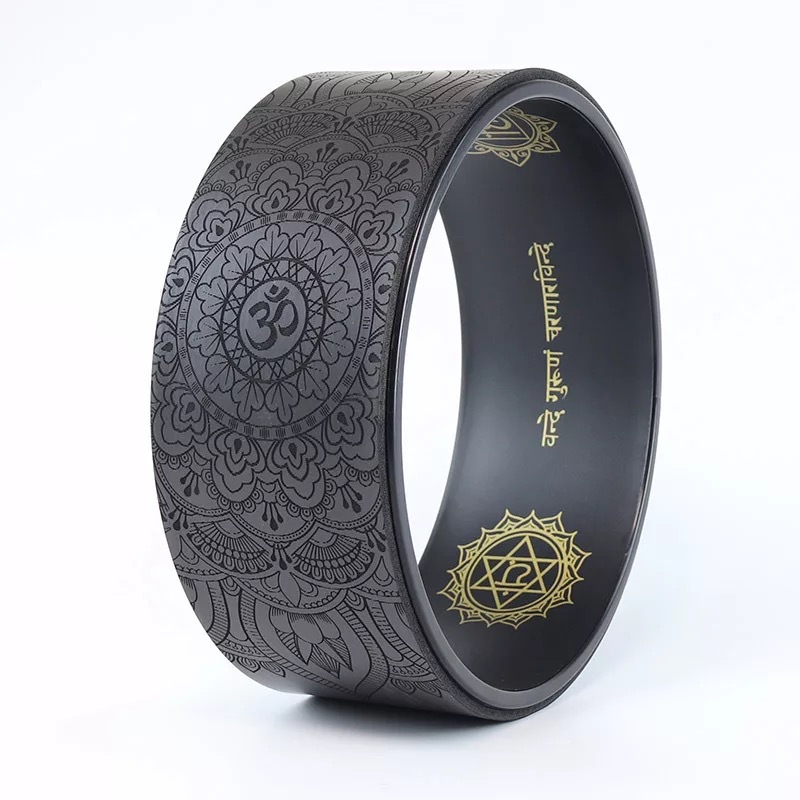 Rueda de yoga rueda de yoga pu curva trasera rueda de Damo anillo de Pilates Dispositivo de fitness yoga rueda auxiliar de yoga