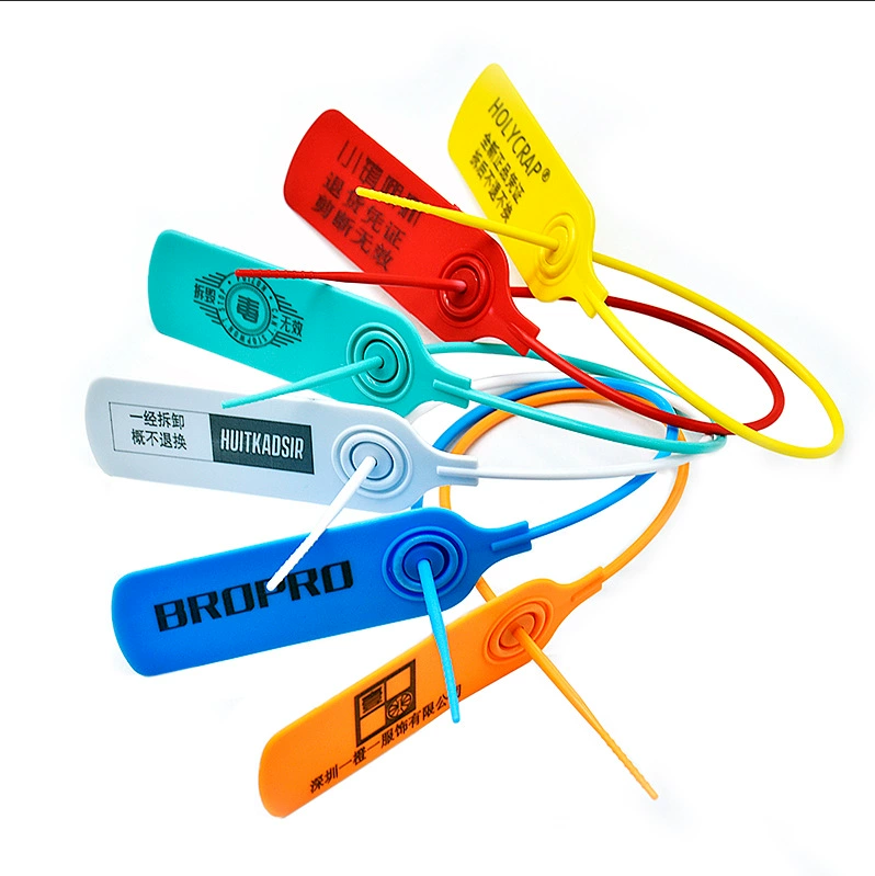 Одноразовое пластиковое уплотнение Одежда Сумка для обуви Анти-разборка Анти-Регулировочная Пряжка Противоугонная защита от возврата Анти-изменение бирки для галстука Пряжка для блокировки этикетки