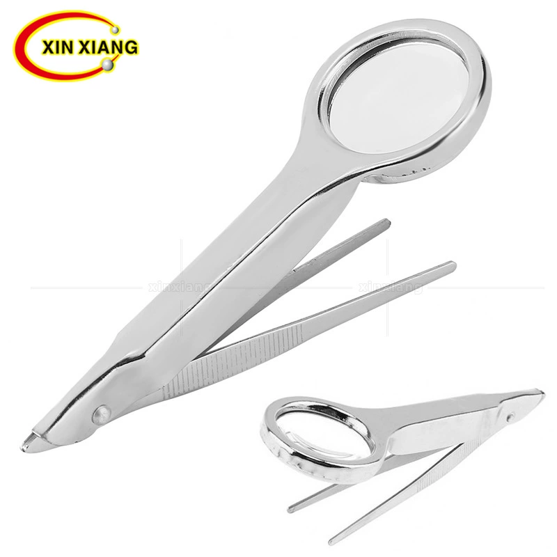 10-кратный Пинцет Многофункциональный зажим из нержавеющей стали Портативная ручная Лупа Проверка технического обслуживания Прецизионные детали для наблюдения