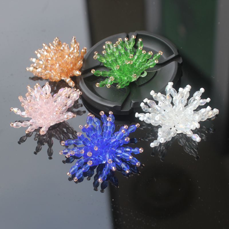 彩色毛毛虫串珠手工钉珠花芯鞋花DIY帽子衣服耳环包包装饰辅料