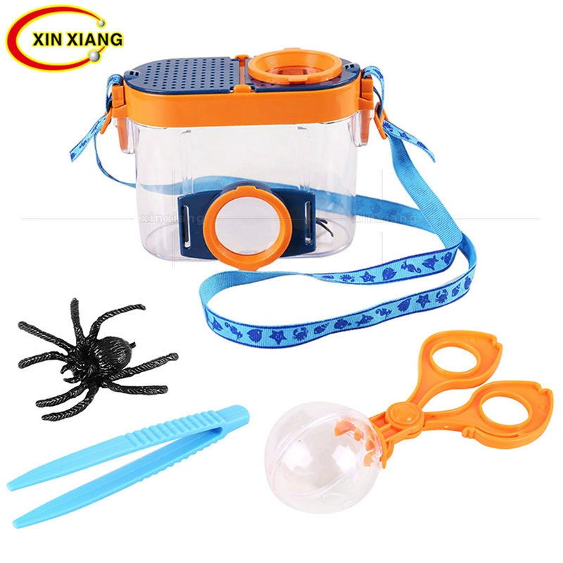 Завод в наличии 4,5 раза развивающие игрушки Детский класс для исследования на открытом воздухе коробка для наблюдения за насекомыми с двойной линзой увеличительное стекло