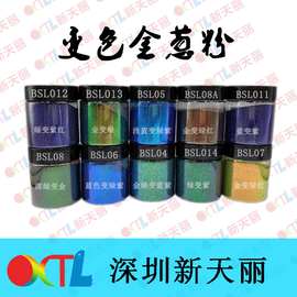 亮闪美甲工艺品用50克瓶装变色龙PET金葱粉六角形 闪光亮粉