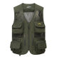 Cross-border summer new men's large size fishing photography multi-pocket men's vest mesh plus 230kg 67