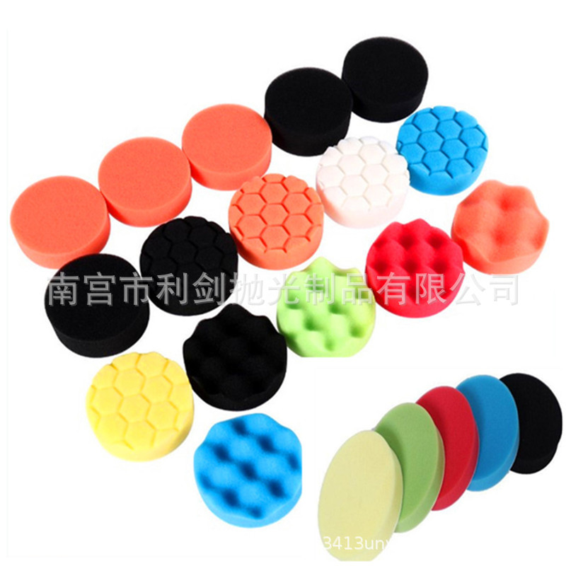 3-7 pulgadas coche belleza pulido encerado esponja placa autoadhesiva encerado pulido esponja placa esponja rueda de pulido