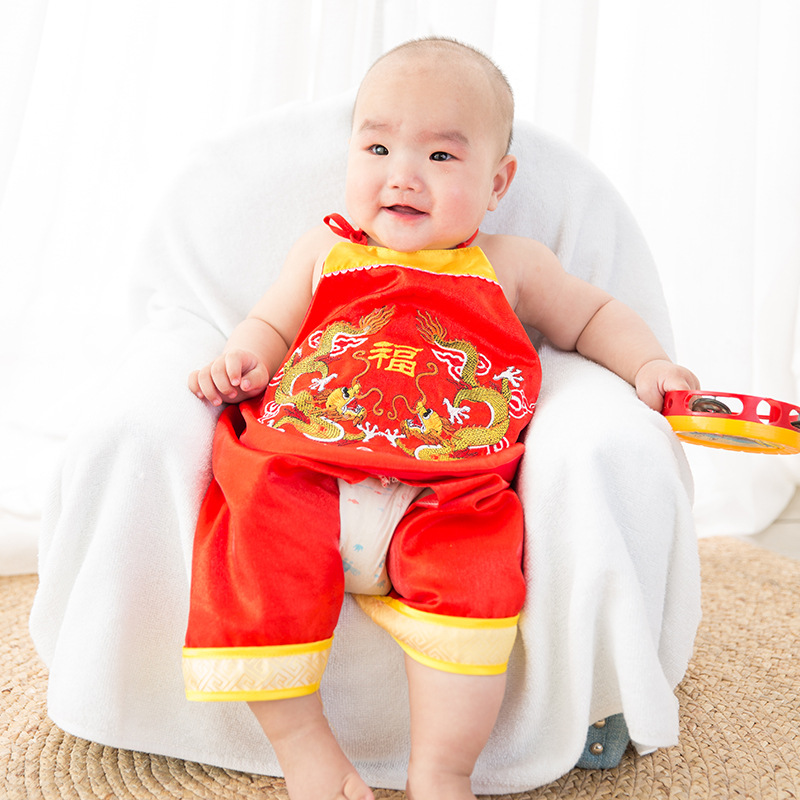 New Summer Children's Belly Bib Set, Cotton and Padded, for Newborns and Babies, Suitable for All Seasons