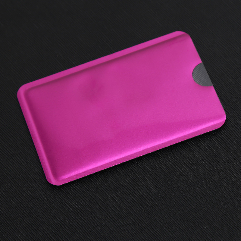 Cubierta de tarjeta bancaria antirrobo anti-desgaussing Certificado de blindaje NFC conjunto cubierta de papel de aluminio anti-Escaneo