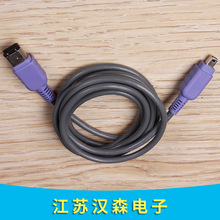 USB线打印线音视频连接线AUX汽车VCDDVD线录音线音响线鱼眼双色线