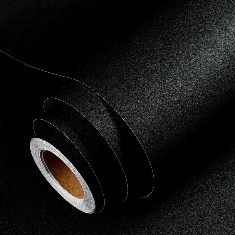 Black matte self-adhesive wallpapers