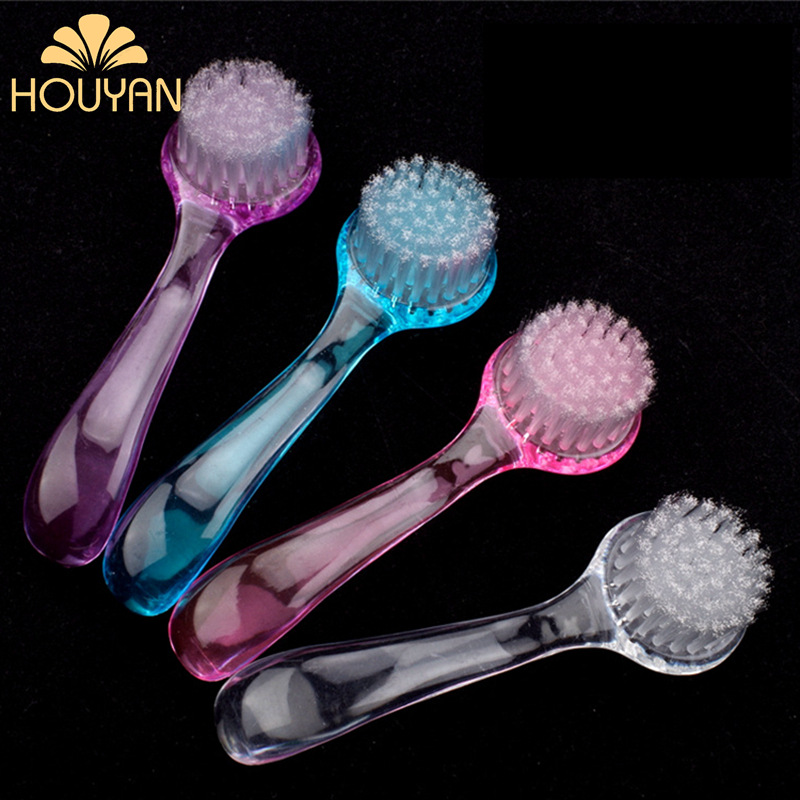 美甲工具指甲刷圆头带盖 羊角刷大号灰尘粉尘刷 牛角刷清洁洗脸刷