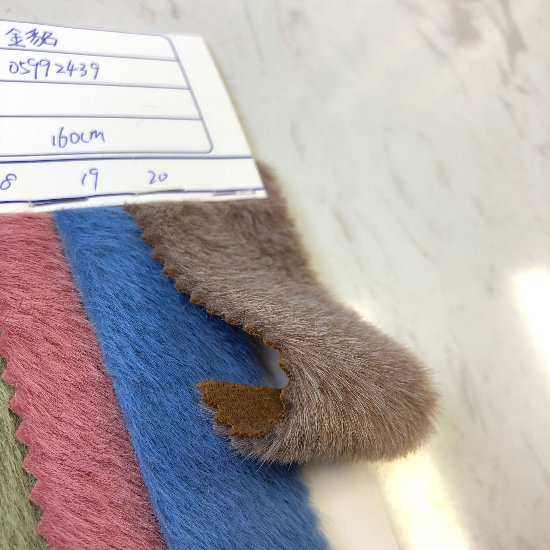 Nuevo visón dorado visón dorado tela de lana de caballo juguetes ropa de mujer abrigo zapatos bolsas tela peluche