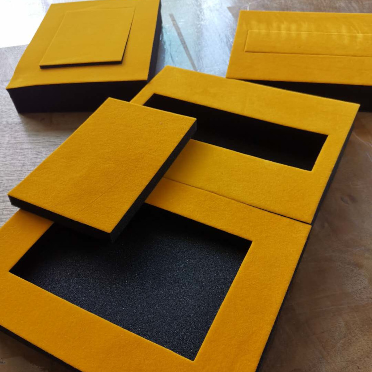 供应海绵内衬内托 电子包装海绵盒 彩色海绵包装材料内衬