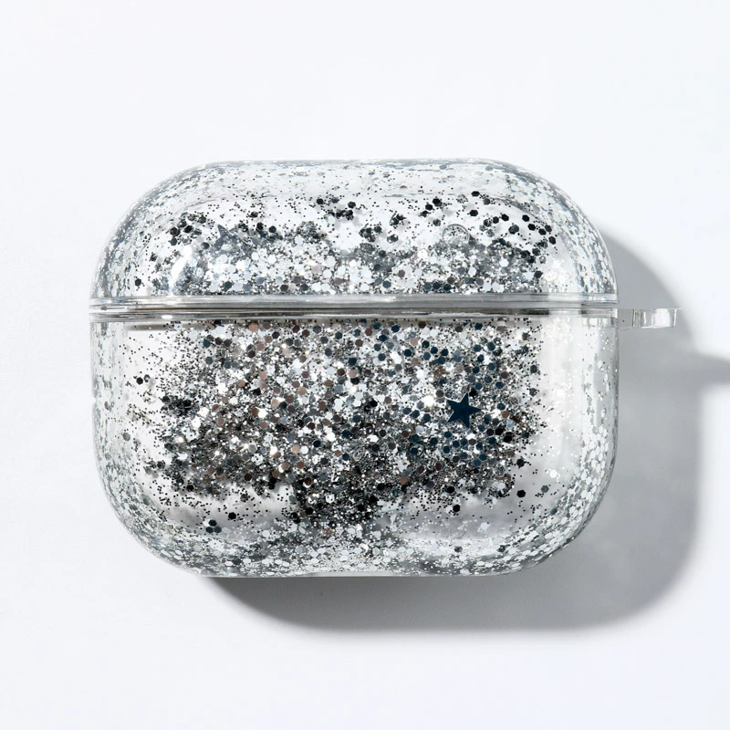Protective case (Apple) AirPods 1/2/3/4/Pro — PC hard shell, glitter flow‑sand designs