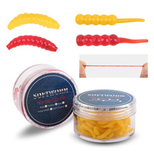 工厂批发台钓路亚饵四节蚯蚓针尾红虫腥味玉米味120-150条仿真饵