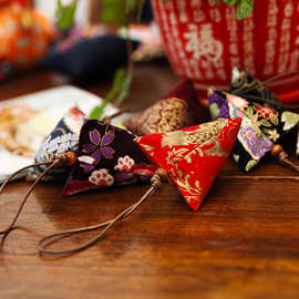 端午节粽子包手工diy刺绣材料包儿童创意制作挂饰艾草拼布香囊