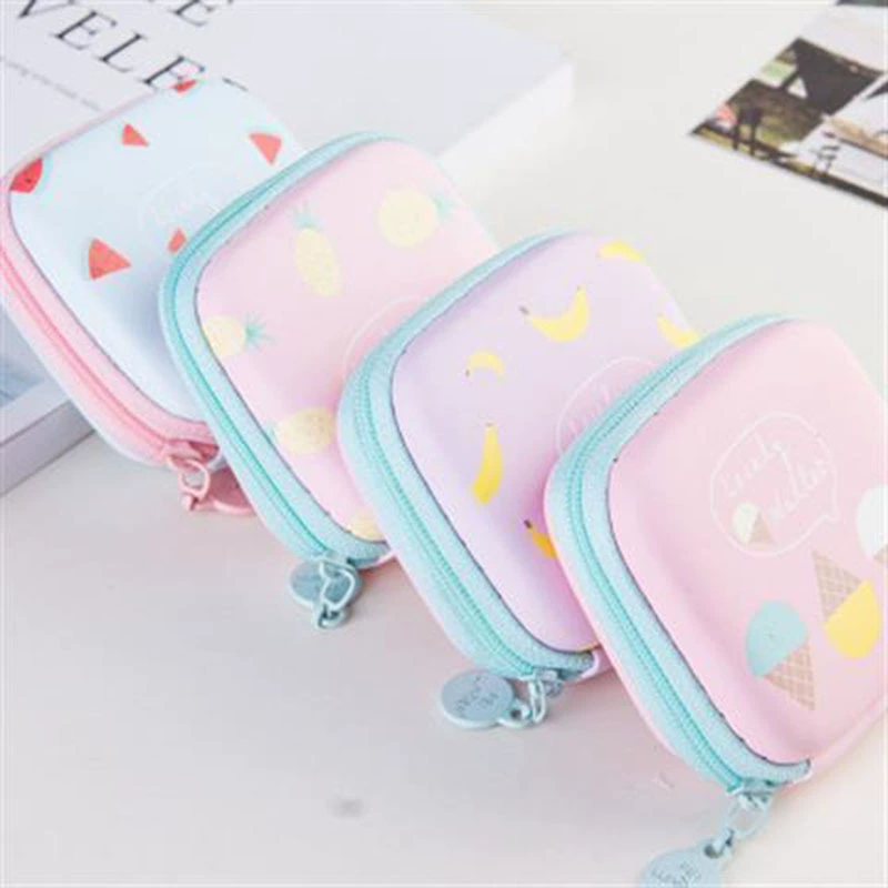 Наушники, маленькая милая коробочка для хранения, свежий organizer bag, cartoon кардхолдер