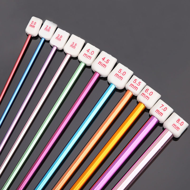 Extended Crochet Scarf Sweater Colorfulful Alumina Stick Needle Crochet Handmade Wool DIY Knitting Tool Material Package