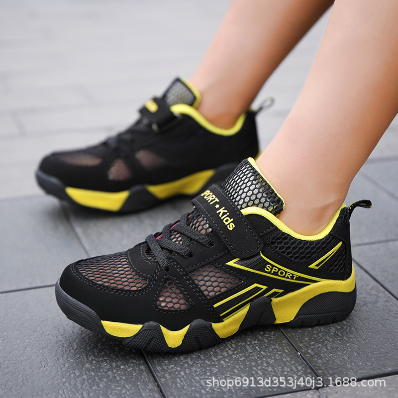 Children's Sports Shoes 2025 Summer Boys' Mesh Shoes Boys' Running Shoes Clogs Large Hole Mesh Breathable Boys' Shoes