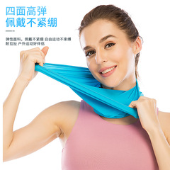 Summer cycling sun protection mask, ice silk magic headscarf, outdoor sports, breathable, dustproof, windproof neck cover, sun protection