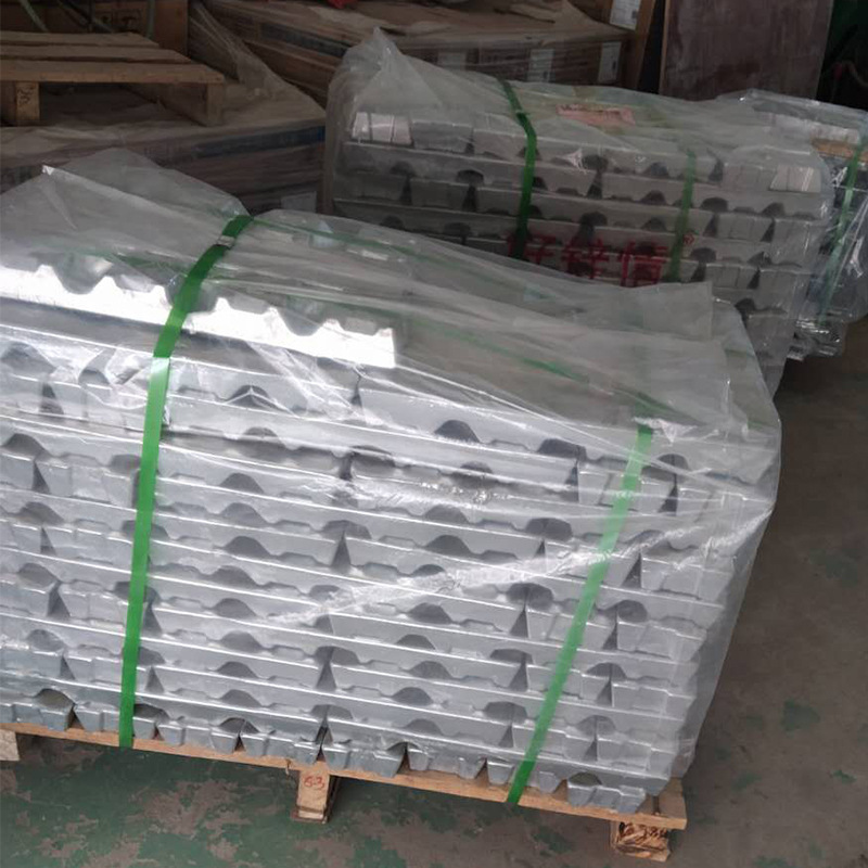 厂家直销 低温锌合金牺牲阳极块 锌合金锭 锌合金压铸厂