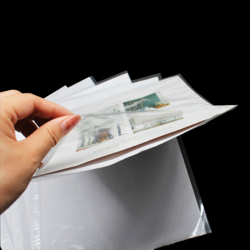 Factory direct sales 11-hole file bag transparent loose-leaf bag punched bag inner page bag photo album information bag