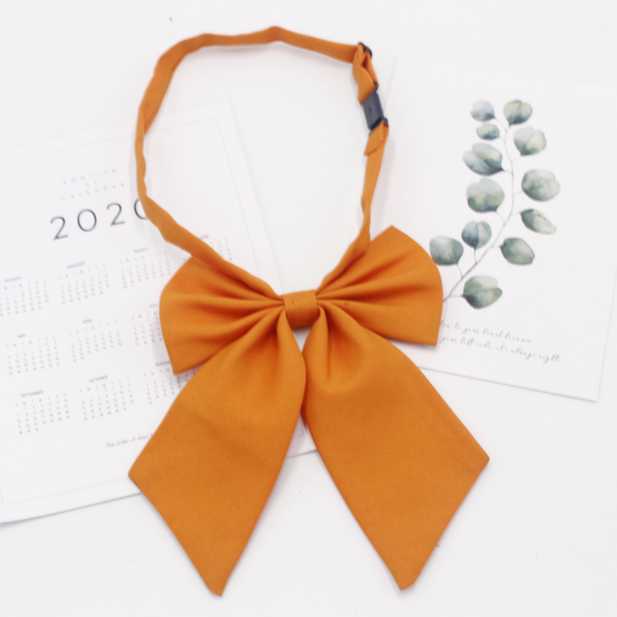 Fábrica de pajarita mate de color sólido al por mayor arco de esquina afilada estilo coreano estilo universitario damas uniforme jk pajarita