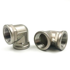 廠家直銷不鏽鋼彎頭 內絲內牙彎頭201304雙內彎 內螺紋彎頭90度