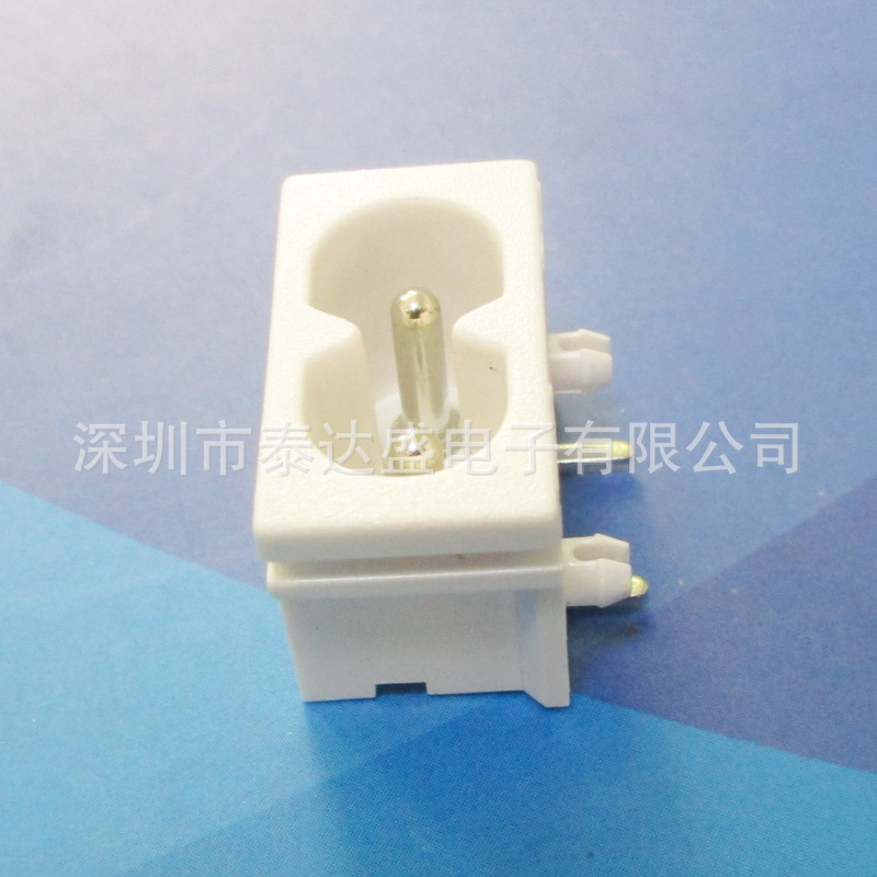 多口充电器两芯AC输入8字口22*12白色耐温ROHS8字插座LH-8 22*12