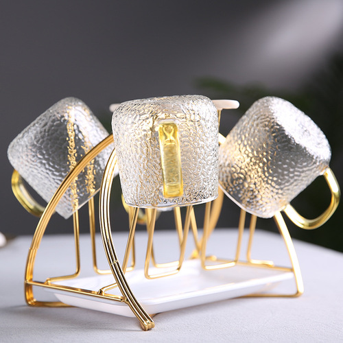 Light luxury cup holder living room elk water cup holder hanging cup rack upside down water cup drain storage rack storage tray cup holder