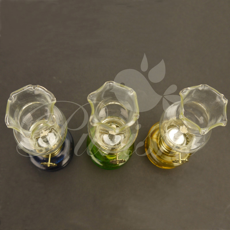 Retro vidrio artesanía colección Nuevo Hogar boda descendiente lámpara de Buda lámpara de mesa Lámpara decorativa iluminación pequeña lámpara de queroseno