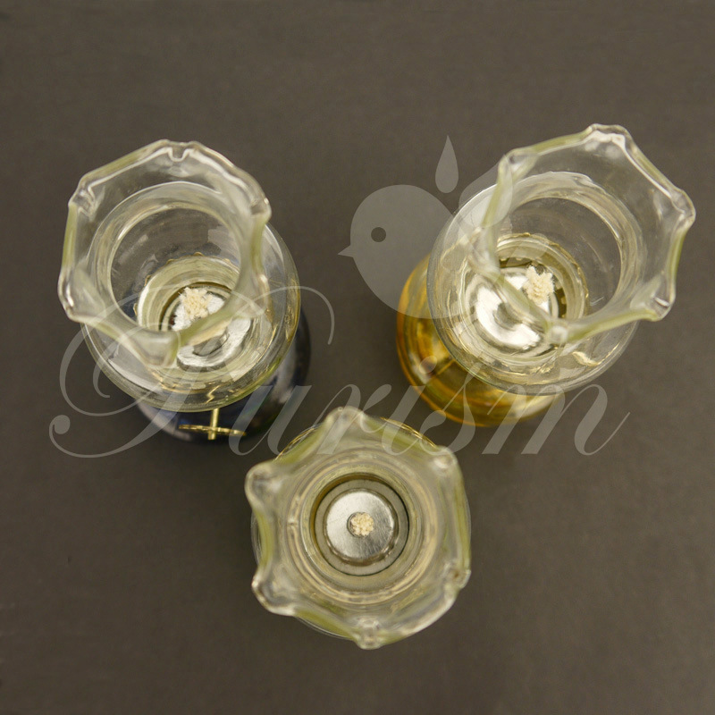 Retro vidrio artesanía colección Nuevo Hogar boda descendiente lámpara de Buda lámpara de mesa Lámpara decorativa iluminación pequeña lámpara de queroseno